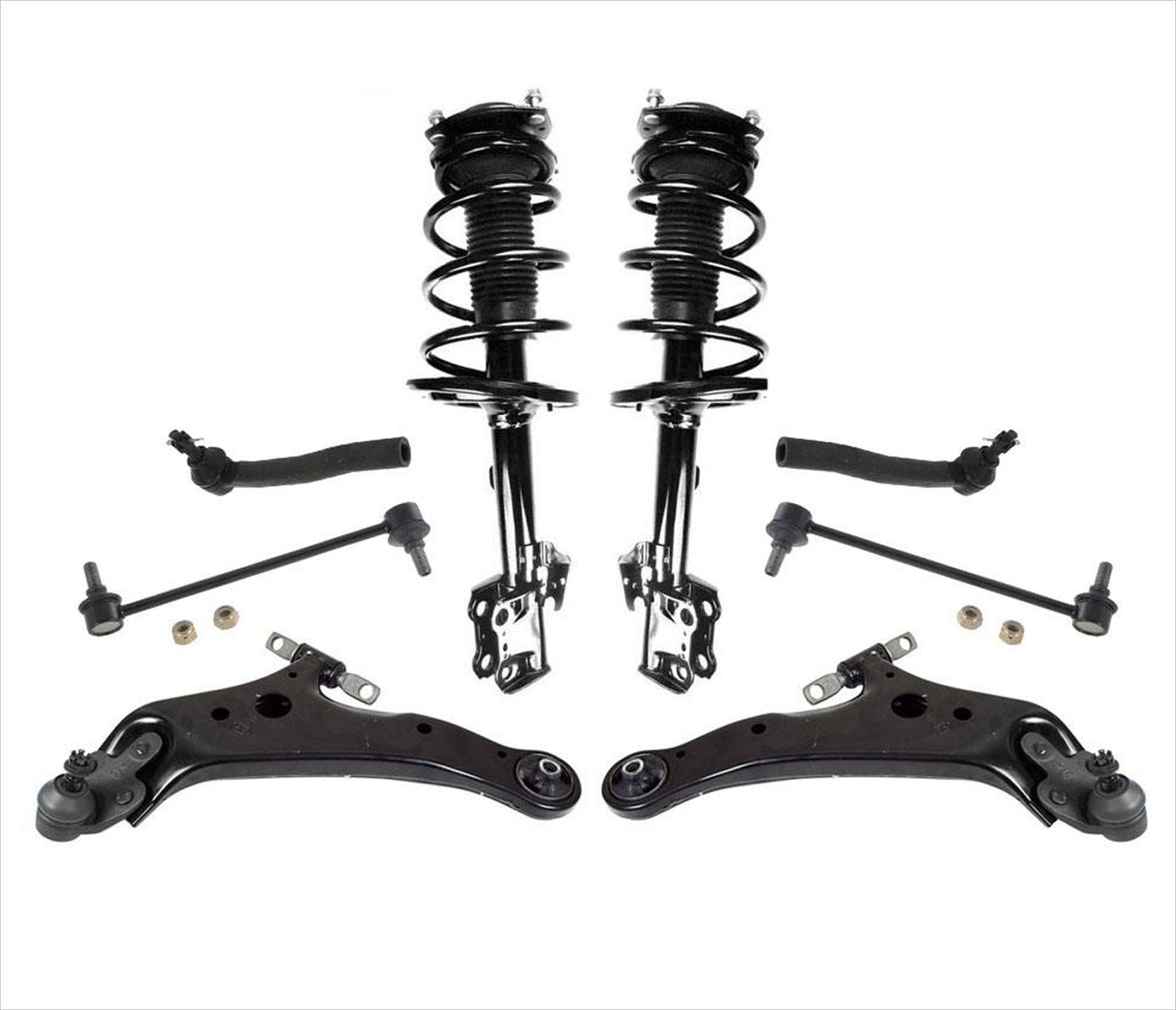 Kit de suspensión y chasis de 8 piezas con tracción delantera para Toyota Highlander 2.7L 09-10