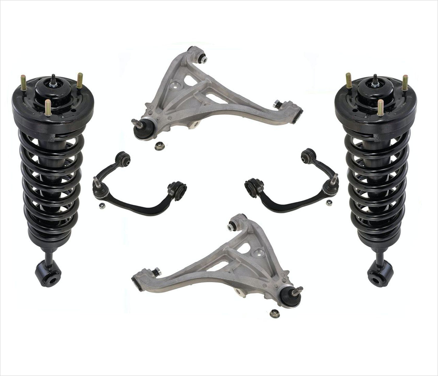 Front Struts Lower & Upper Arms W Ball Joints For F150 04-08 4 Wheel Drive
