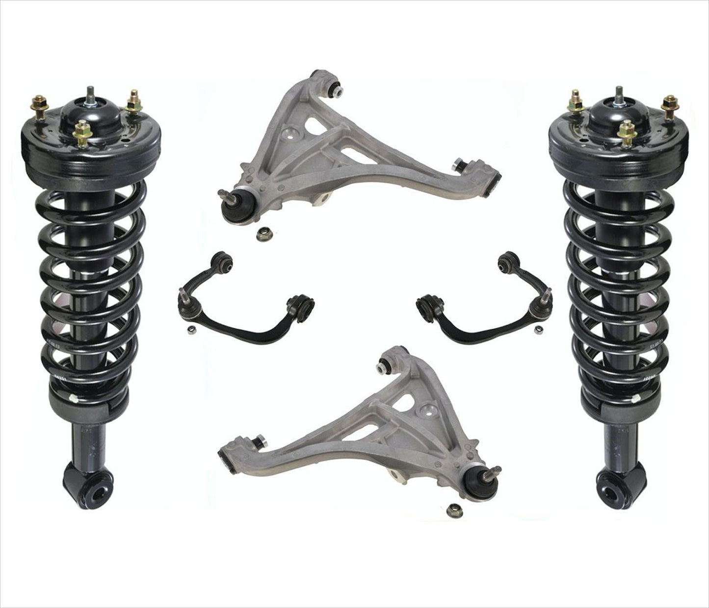 Front Complete Struts Lower & Upper Control Arms For F150 04-08 Rear Wheel Drive