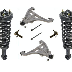 Front Struts Lower & Upper Control Arms Tie Rods For F150 04-08 Rear Wheel Drive