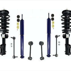 Front Struts Rear Shocks & Links For Ford Mustang 05-10 With 18MM Rear Sway Bar