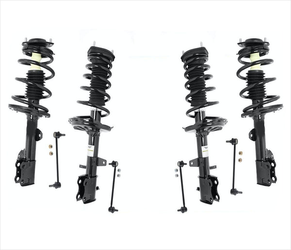 Front & Rear Struts & Links For 08-13 All Wheel Drive Highlander W/O 3RD Row