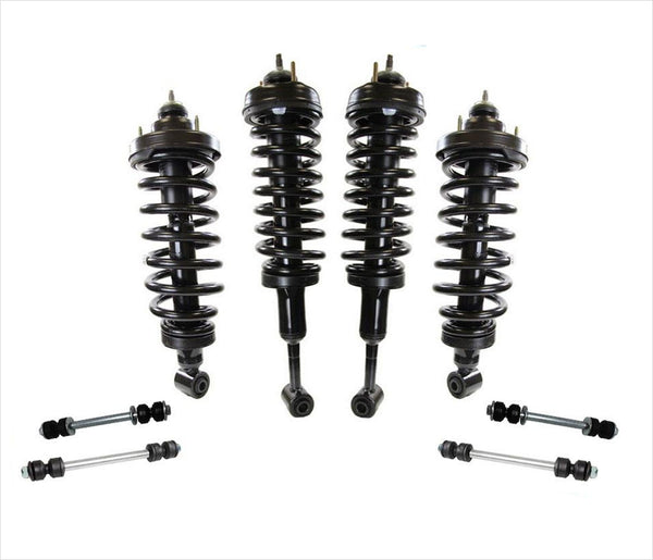 100% New Complete Coil Spring Struts For REAR WHEEL DRIVE 07-10 Sport Trac 8Pc