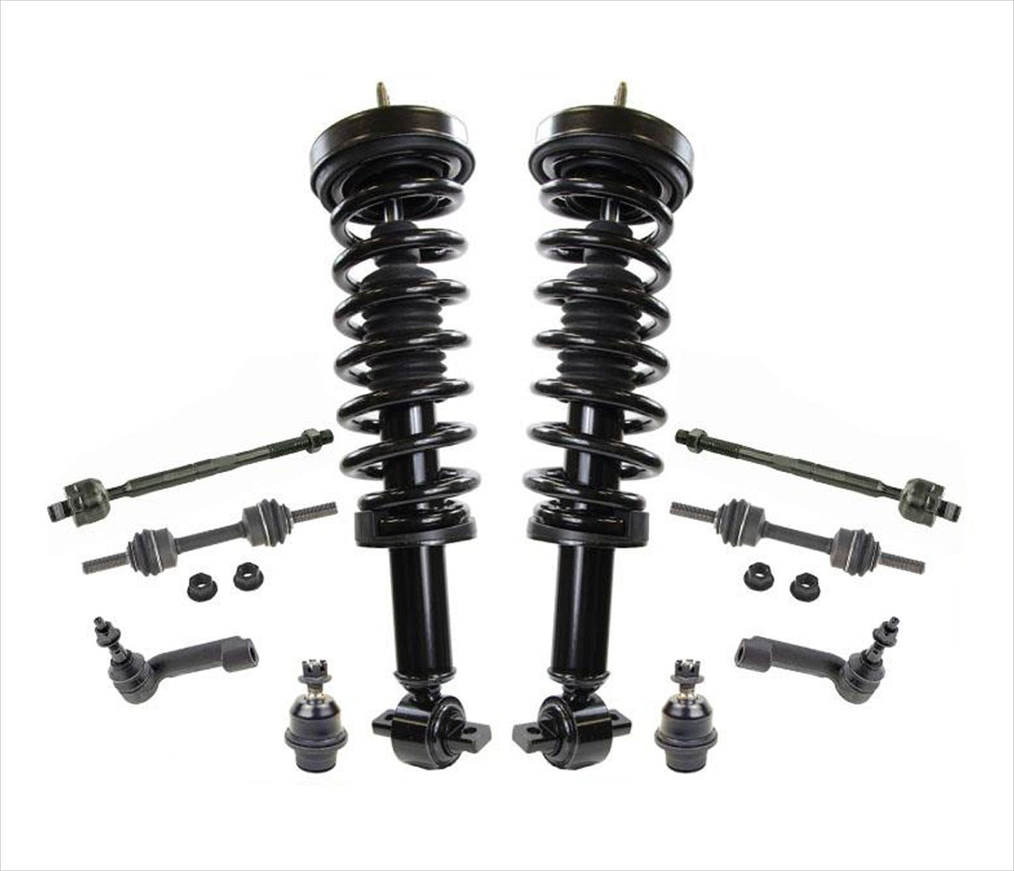 Coil Spring Struts Control Arms Ball Jnt for 2014 Ford F150 Extended Cab RWD