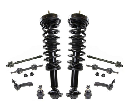 Coil Spring Struts Control Arms Ball Jnt for 2014 Ford F150 Extended Cab RWD