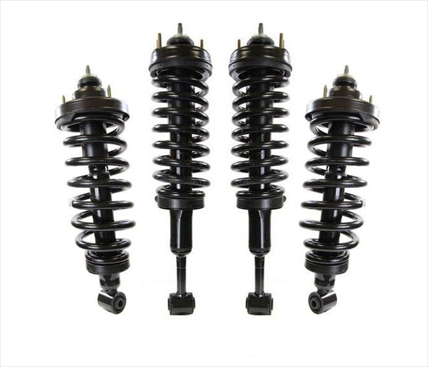 F &amp; R Puntales de resorte helicoidales completos para tracción en las 4 ruedas 07-10 Ford Sport Trac 4 piezas