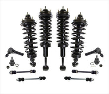 F & R Complete Coil Spring Struts for 4 Wheel Drive 07-10 Ford Sport Trac 12Pc