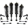 F & R Complete Coil Spring Struts for 4 Wheel Drive 07-10 Ford Sport Trac 12Pc