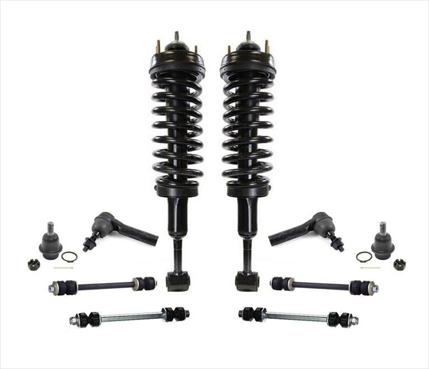 Frt Complete Coil Spring Struts for 4 Wheel Drive 07-10 Ford Sport Trac 10Pc