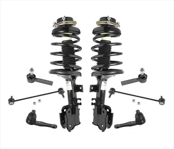 New Front Complete Coil Spring Struts for Kia Spectra 00-04 1.8L Eng Chassis 8pc