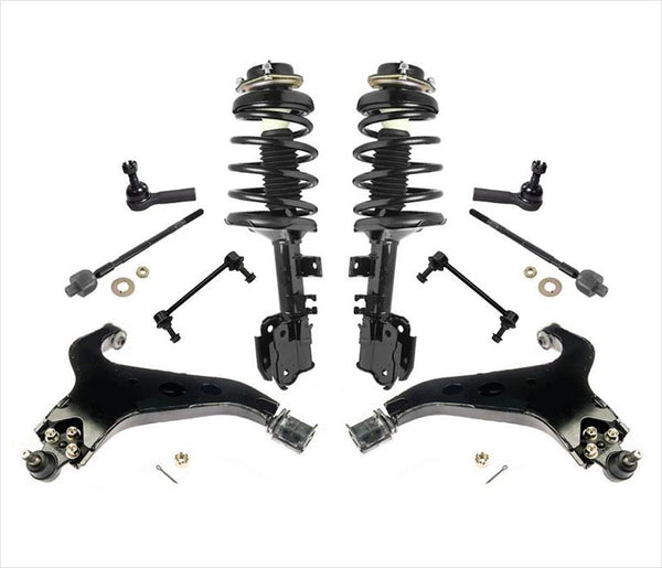 For Pathfinder 4 Wheel Drive 02-04 Front Struts Control Arms Tie Rods & Links