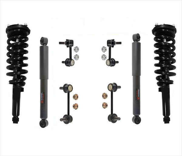 Front Complete Struts Rear Shocks & Sway Bar Links For Kia Sorento 04-06