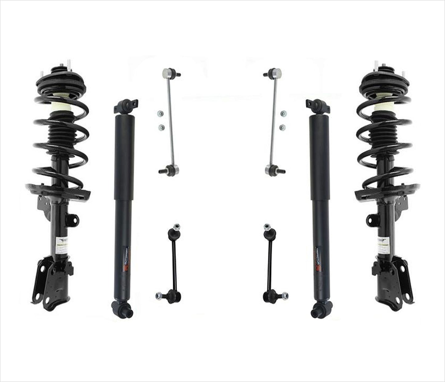 Amortiguadores delanteros completos y eslabones delanteros y traseros para Honda Pilot 09-15