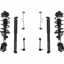 Front Complete Struts Rear Shocks & Front and Rear Links For Honda Pilot 09-15