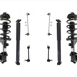 Front Complete Struts Rear Shocks & Front and Rear Links For 09-15 Honda Pilot
