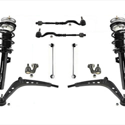 Frt Complete Struts Lower Arms W BJ tie Rods 10 Pcs For 01-02 325XI 330XI
