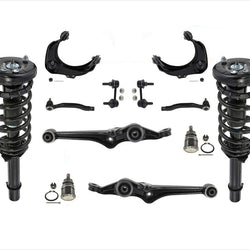 Front Struts Upper & Lower Control Arms Tie Rods BJ & Links For Accord 1998-02