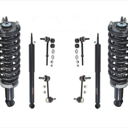 Front Complete Struts Rear Shocks & (4) Links For Toyota Sequoia 2003-2007