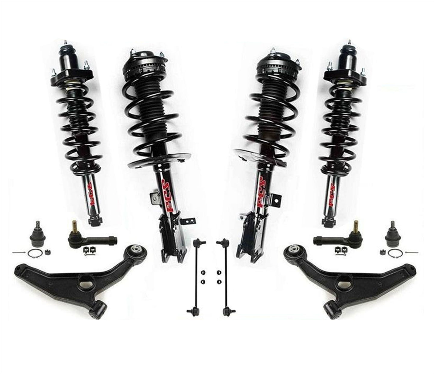 Front & Rear Strut Control Arms Tie Rods Links 12 Pcs For 11-14 Avenger 200