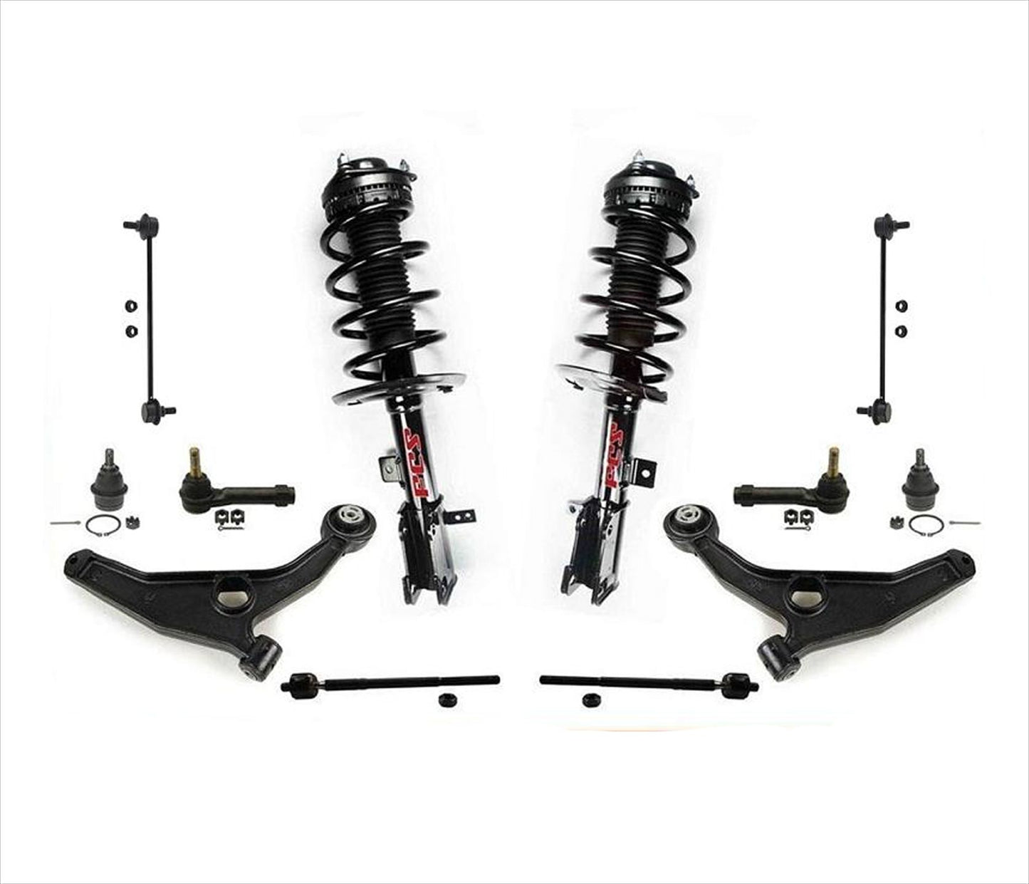 Front Strut Control Arms Tie Rods Links 12Pcs For 08-14 Avenger Sedan 2.4L 2.7L