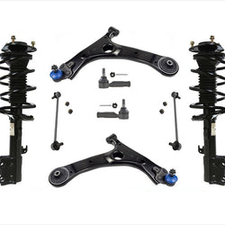 Front Struts Lower Control Arms BJ Tie Rods & Links For Toyota Corolla 14-17