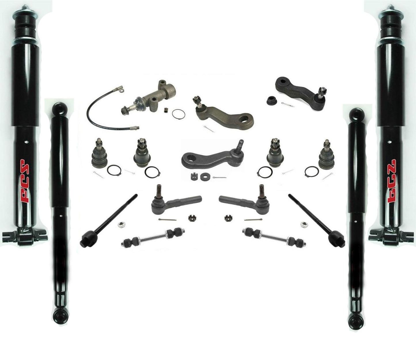 Varilla de amarre de bola de brazo Pitman para GMC Silverado 1500 tracción trasera 99-06 18 piezas