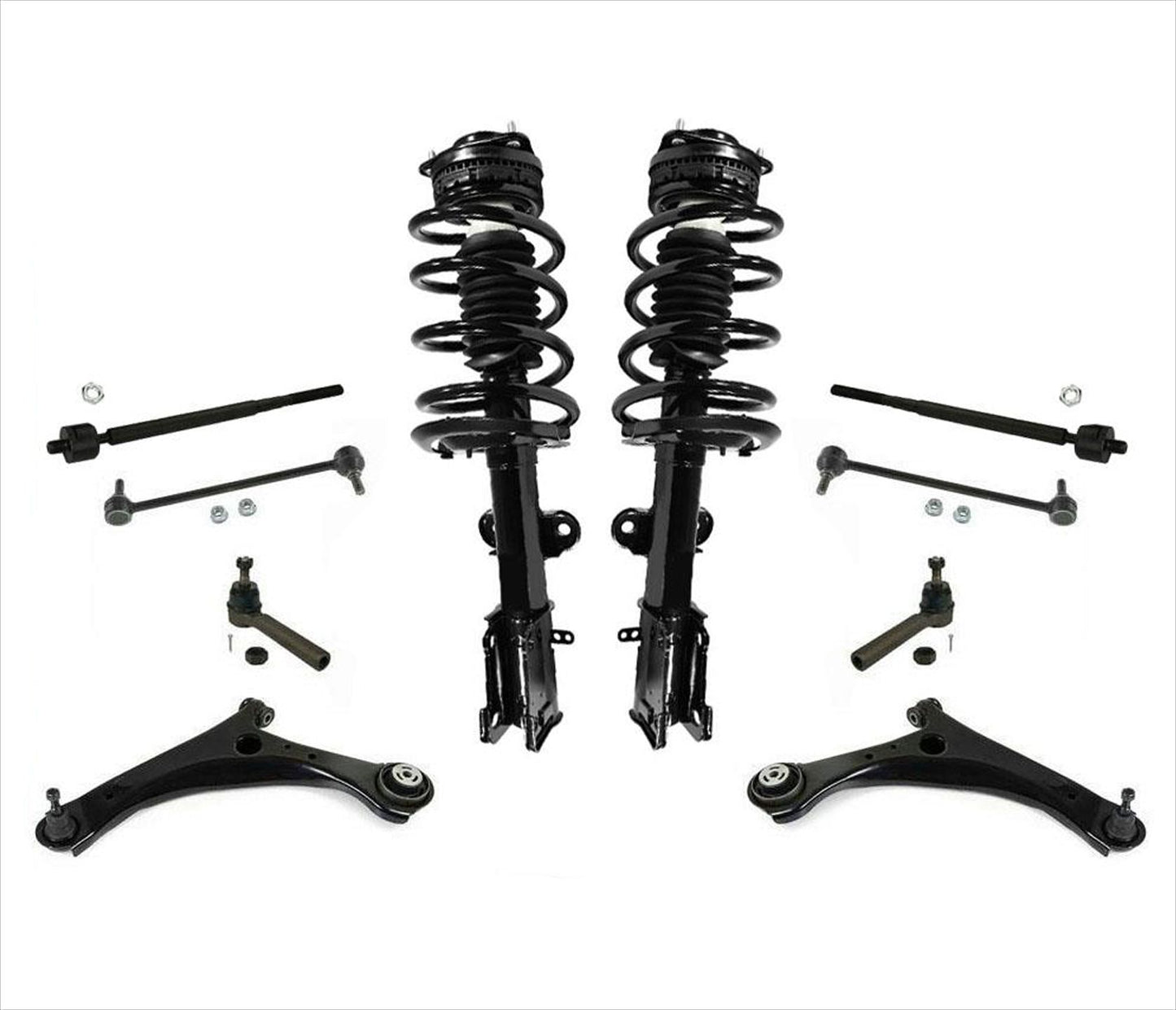 Front Struts Control Arms Tie Rods for Chrysler Town & Country 08-16
