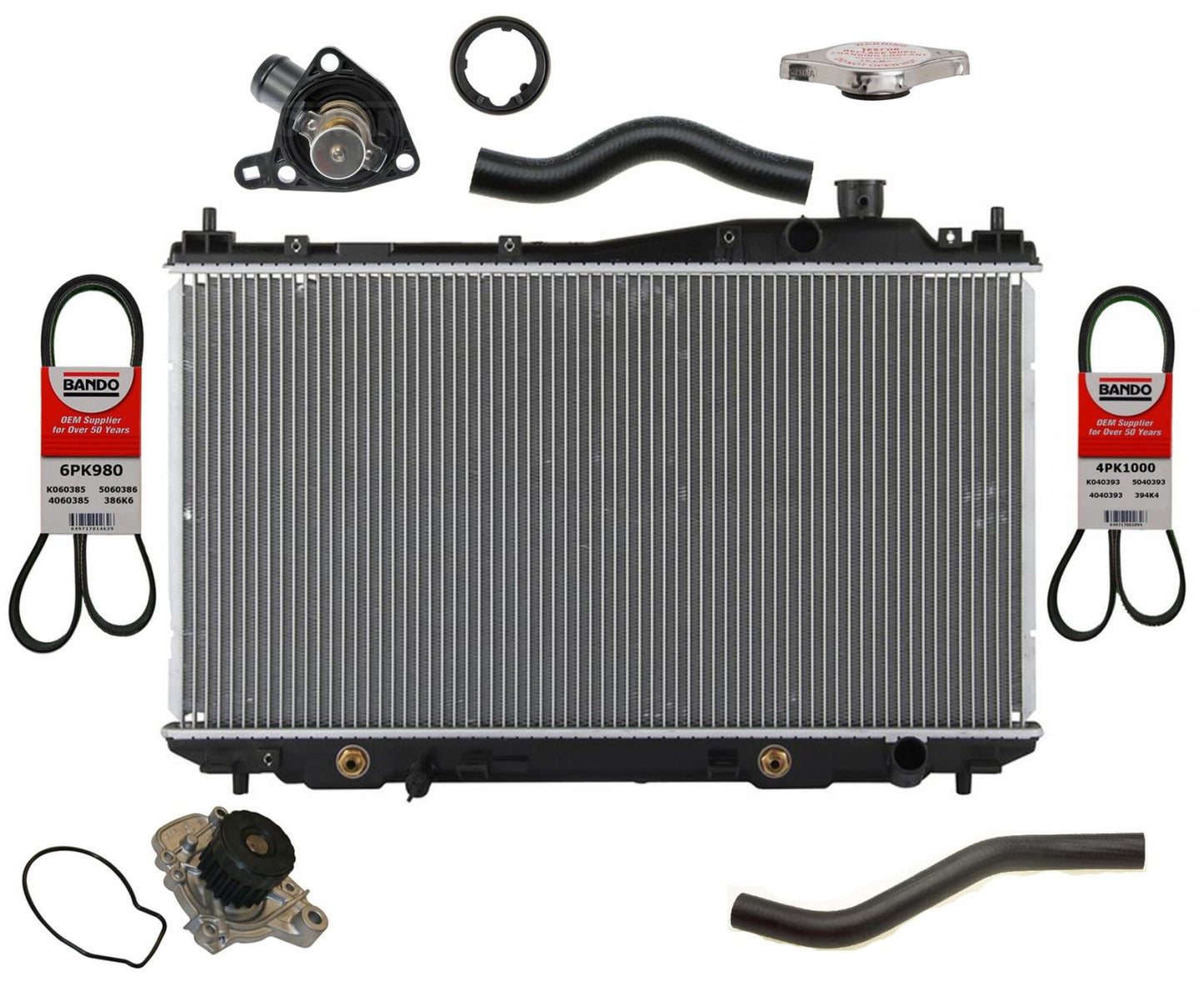 Kit de radiador para Honda Civic 1,7 aire acondicionado Trans automático 01-05 19010PLC901