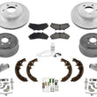 Rotors Pads Drums Shoes 01-02 4 Wheel Drive Ford Ranger W Larger 10" Drum 12pc