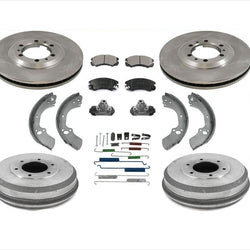 for 98-99 Rodeo Amigo New Brake Rotors Drums & Brake Shoes Springs Wheel C 8pc