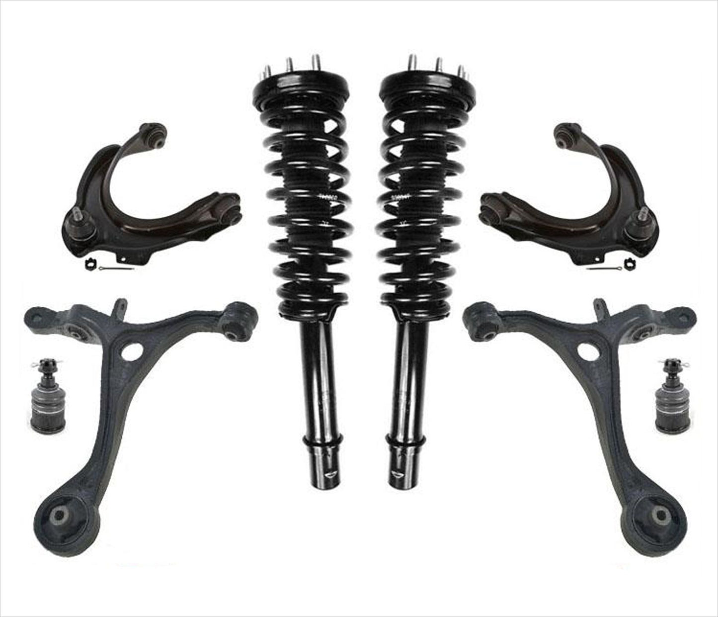 Complete Strut & Coil Spring Assem Control Arm Tie Rods For Acura TSX 8Pc 04-08