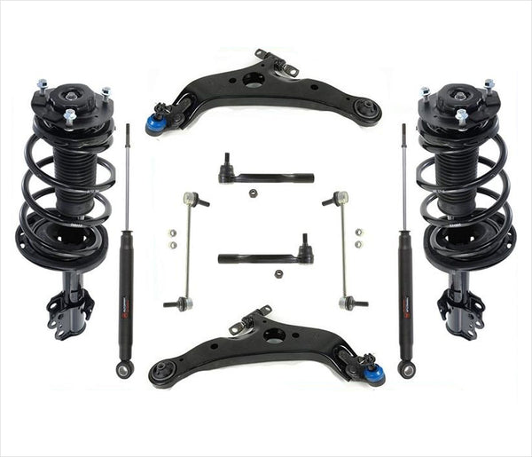 Front Complete Struts & Shocks Control Arms Tie Rods & Links For Sienna 07-10