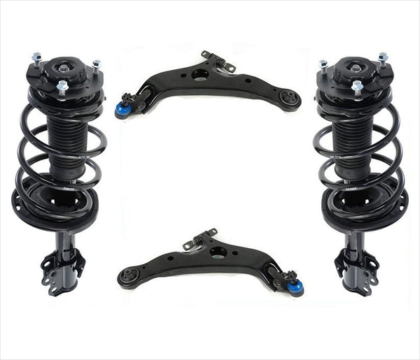 Conjunto de puntales delanteros y brazos de control inferiores con rótulas para Toyota Sienna 07-10