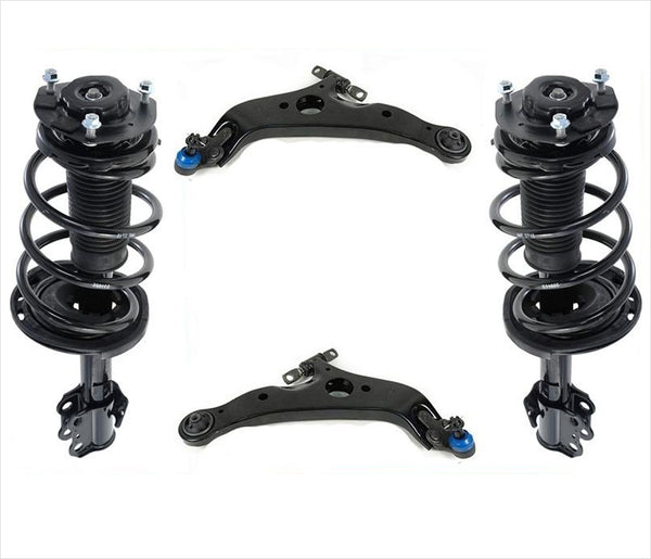 Front Complete Struts Control Arms W/ Ball Joints For Toyota Sienna 2007-2010