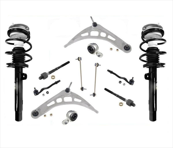 Puntales delanteros completos y kit de chasis de 10 piezas para suspensión estándar BMW Serie 3