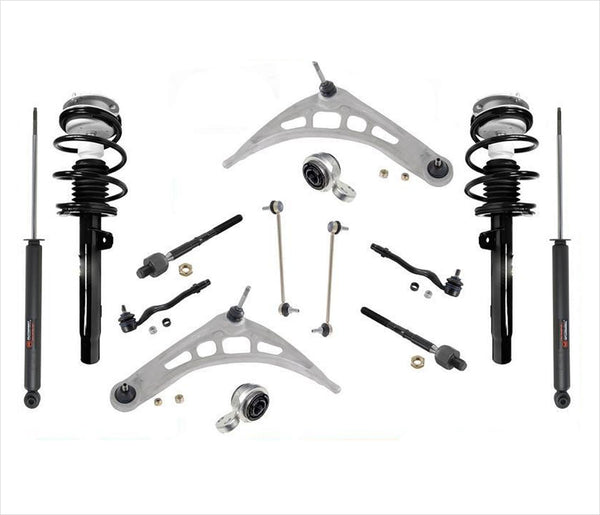 Kit de suspensión y puntales delanteros completos con amortiguadores traseros para sedán 325I 01-05