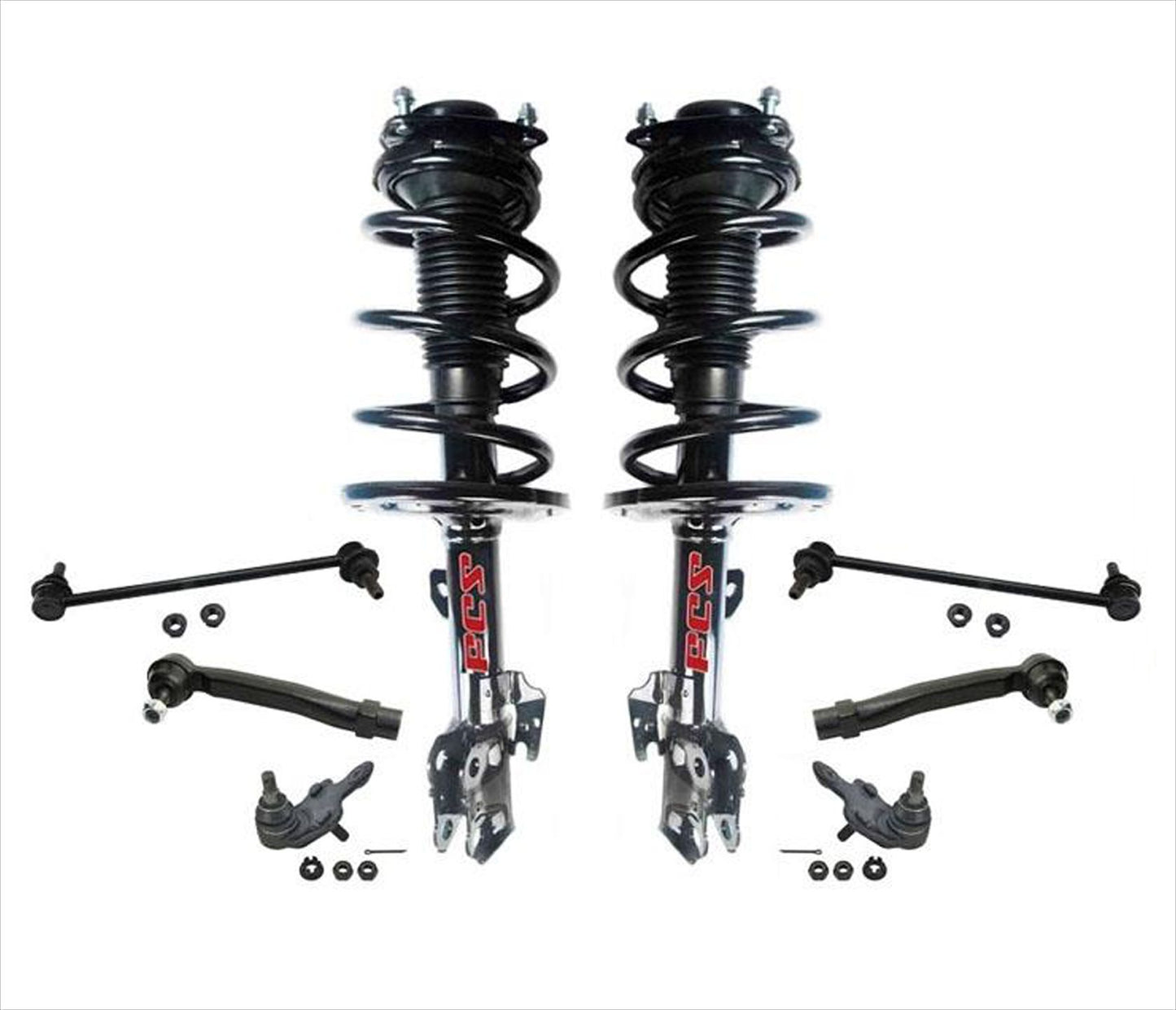 Kit de chasis y suspensión de 8 piezas con tracción delantera para Toyota Sienna XLE 3.5 11-14