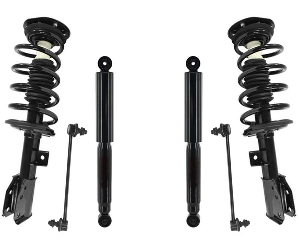 Puntales de resorte helicoidal para llantas Captiva Sport de tracción delantera 12-15 de 17 y 18 pulgadas, 6 piezas