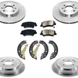 Disc Brake Rotors Drums Brake Shoes & Pads for Hyundai Accent SE 2013-2017 6PCS