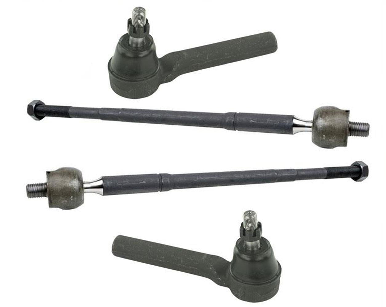 100% Brand New Inner & Outer Tie Rods 4pc Kit for Dodge Grand Caravan 11-19