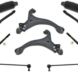 Fits 07-12 Veracruz Lower Control Arm Ball Joint Bushings Tie Rods Sway Bar