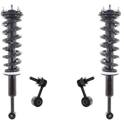Puntales de resorte de bobina delantera para Toyota Sequoia tracción en las 4 ruedas no electrónica 08-15 4 piezas