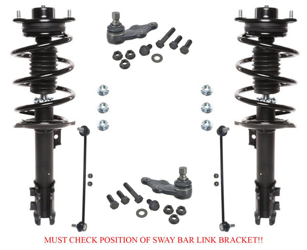 Puntales Dv de rueda delantera para Hyundai Sonata sin suspensión deportiva después del 23/07/2010 6p