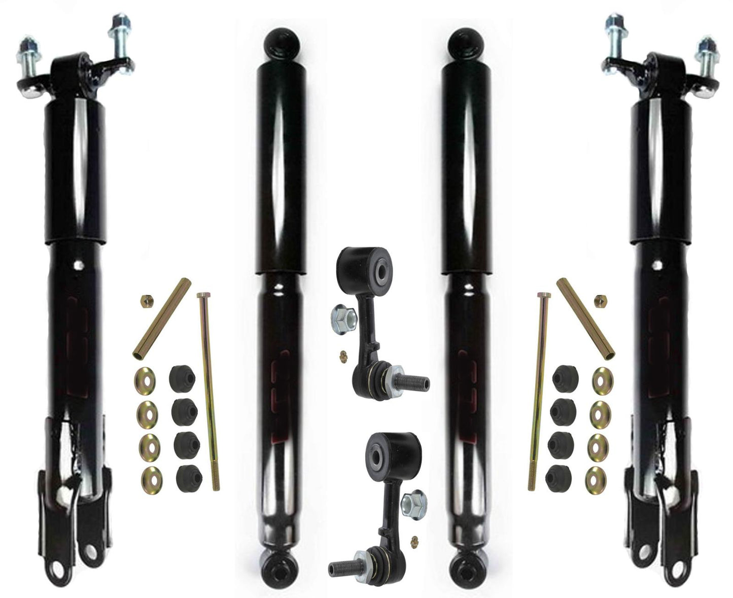 Amortiguadores delanteros y traseros izquierdo y derecho estilo OE para GMC Sierra 3500HD 2011-2014, 8 piezas