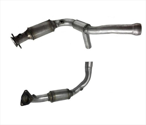 Made USA New Direct Catalytic Converters Eng Y Pipe for 09 Silverado Hybrid 6.0