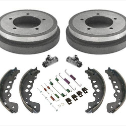 Rear Brake Drums Shoes Springs Wheel Cylinders For 00-04 Chevrolet Tracker