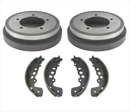Rear Brake Drum Drums Shoes Pair Set For 2000 2001 2002 2004 Chevrolet Tracker