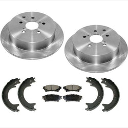 10-15 RX350 10-15 RX450H Sienna Rr Rotores de freno y pastillas de cerámica Zapatas de estacionamiento 4 piezas