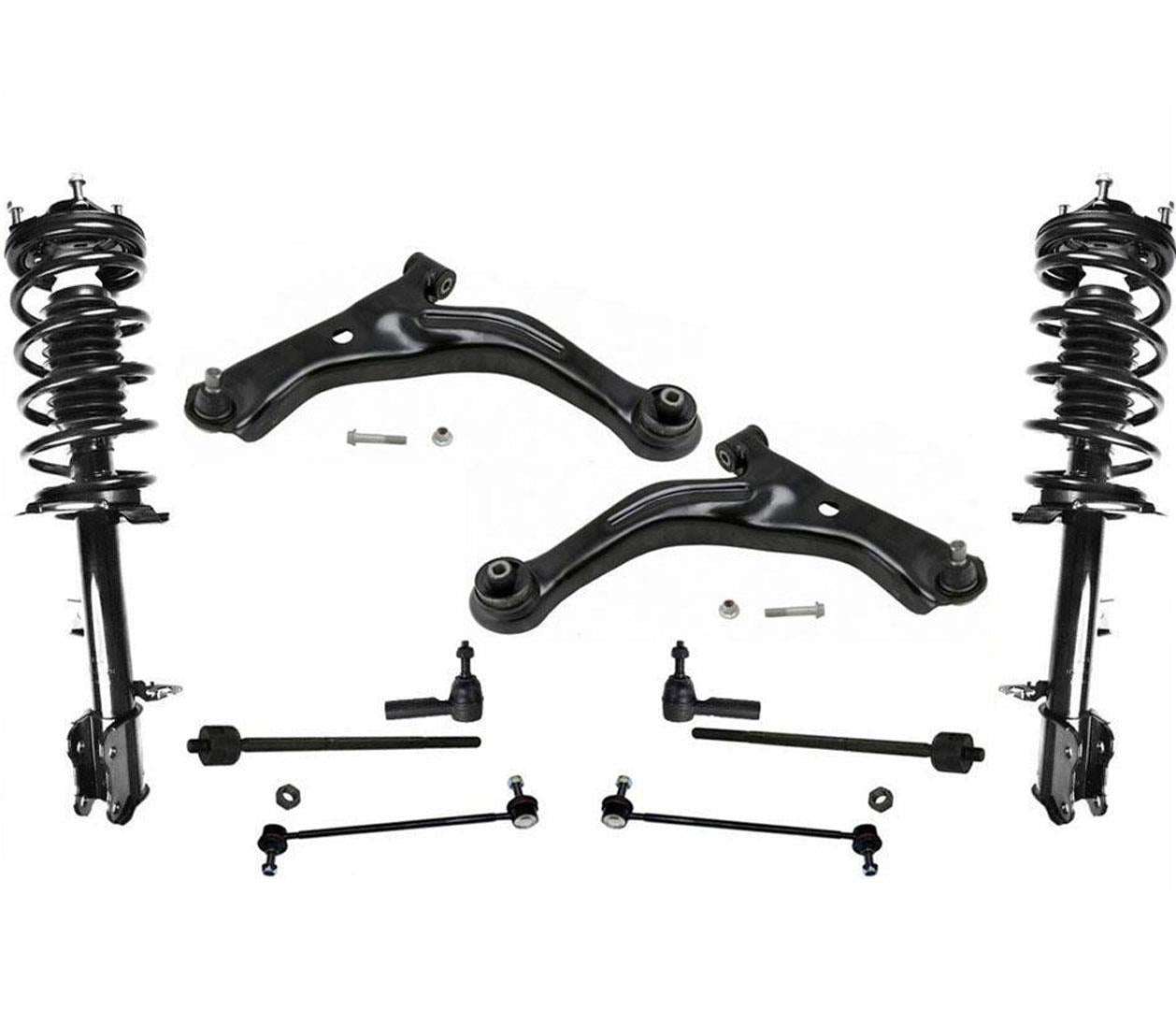 Front Struts Control Arms Tie Rods Sway Bar Links for Ford Escape 2.5L 2010-2012