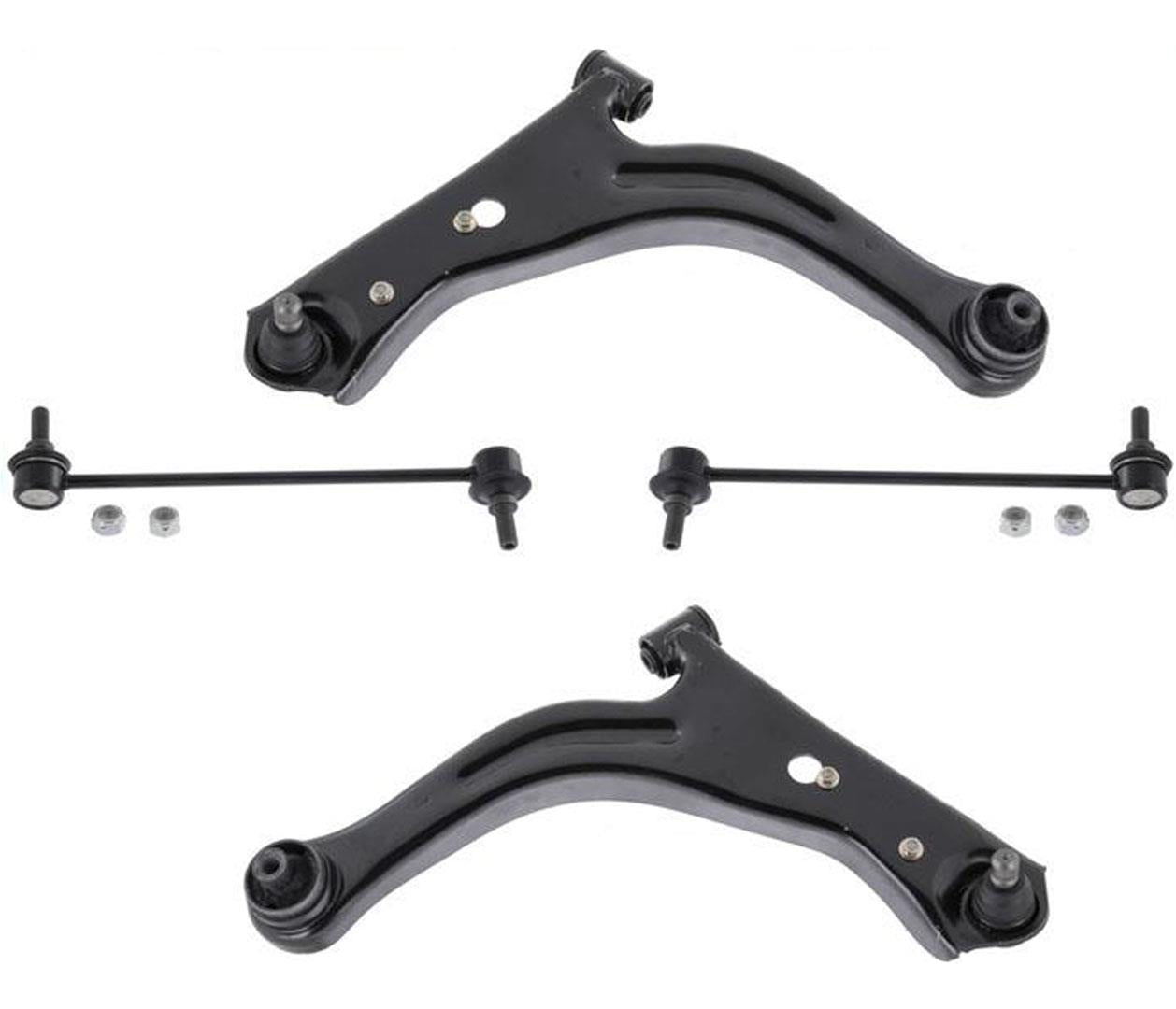 Front Control Arms Ball Joints W/ Sway Bar Links For 2001 2002 2004 Ford Escape